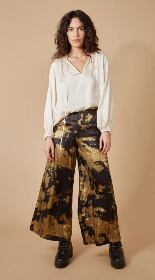 Traffic People Under The Influence Loretta Flare Trousers