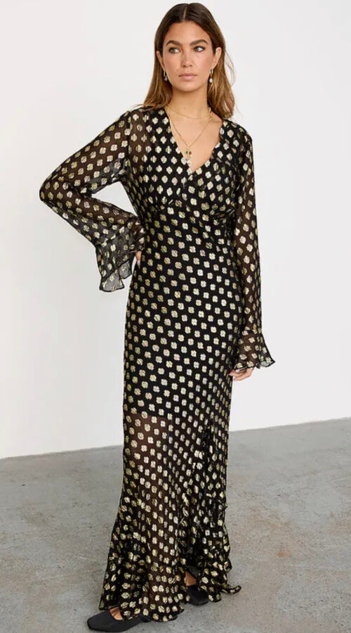 Never Fully Dressed Black Sparkle Kitti Dress