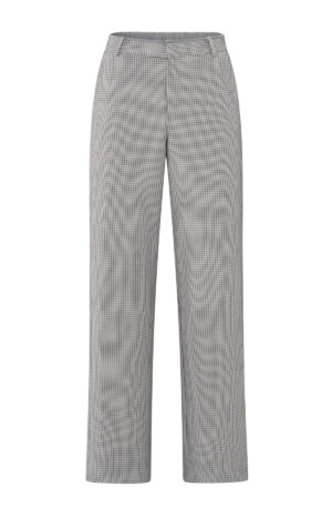 YAYA Woven Trouser with check pattern and wide legs - Image 3