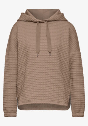 Street One Structured Shirt with Hood - Honey Sand - Image 3