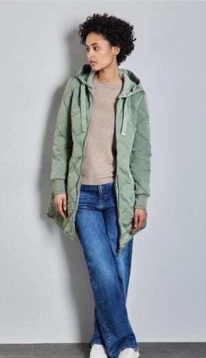 Street One Jacket with removable hood mint green - Image 2