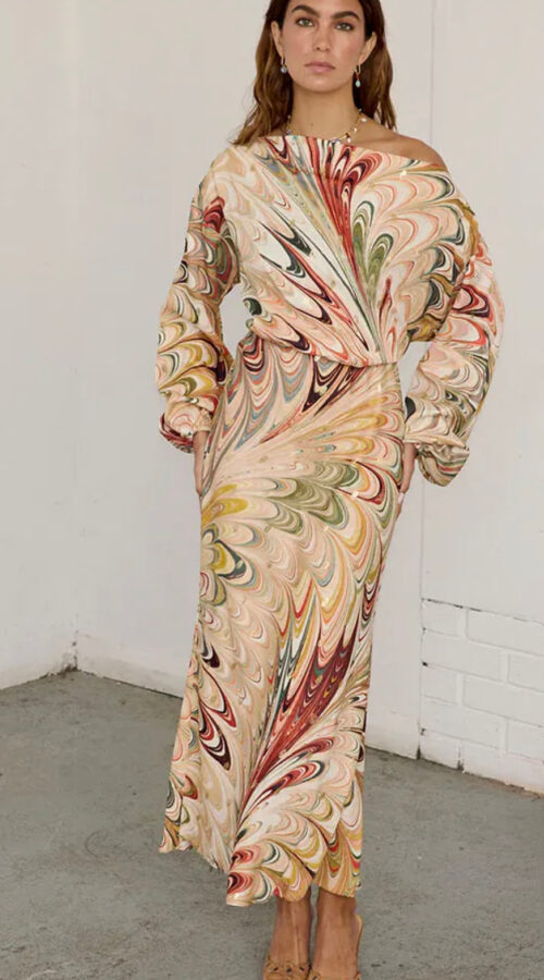 Never Fully Dressed Marble Tilly Dress