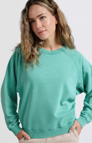 YAYA Sweater with round neck and raglan sleeves