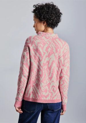 Street One Jacquard Sweater - sugar coral - Image 2