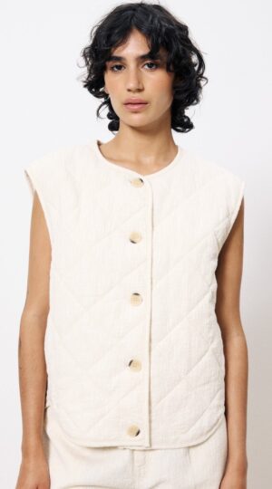 Frnch Eglentine Cream Gilet