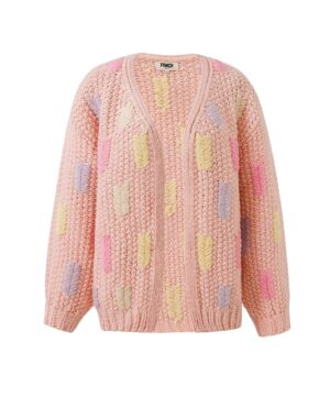 Frnch Lobelia Light Pink Cardigan - Image 2