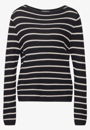 Street One Striped Cropped Sweater - Image 2