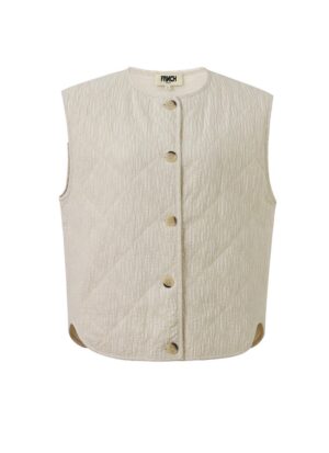 Frnch Eglentine Cream Gilet - Image 3