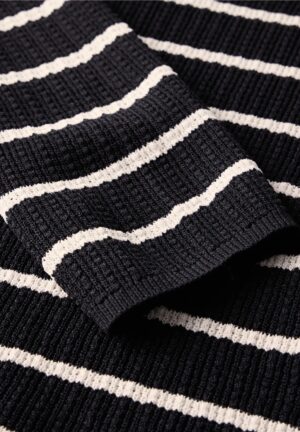 Street One Striped Cropped Sweater - Image 3