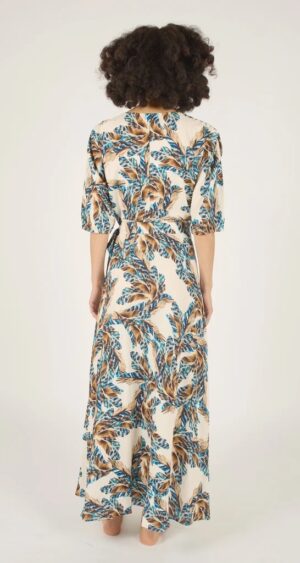 Traffic People Feathers Charlie Wrap Dress - Image 3