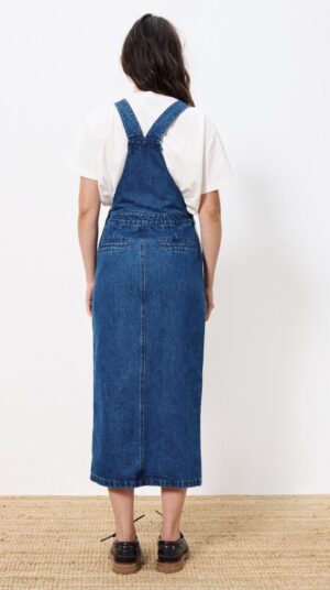 FRNCH Selvi Blue Jean Overall Dress - Image 2