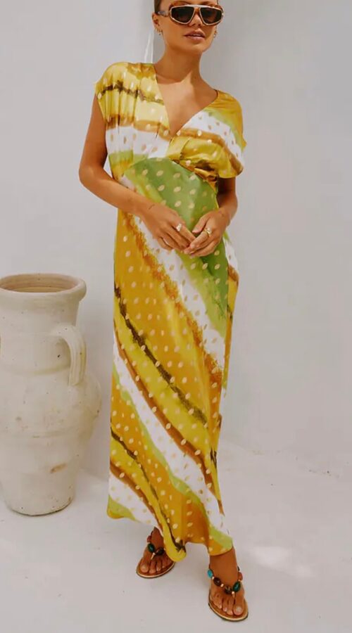 Never Fully Dressed Green Ombre Elodie Dress