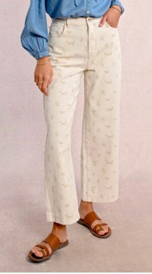 Molly Bracken Patterned Straight Jeans - Image 2