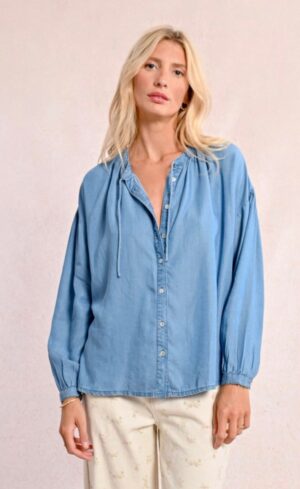 Molly Bracken Loose Tencel Blouse - Image 2