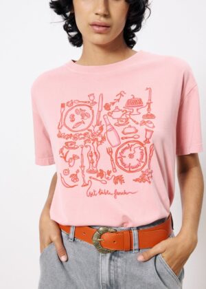 Frnch Ipheion Pink T-shirt - Image 2