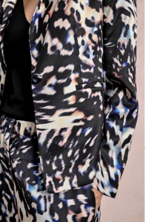 Molly Bracken Printed Blazer - Black Monica - Image 2