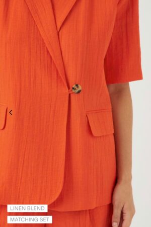 YAS Staw Blazer - cherry tomato - Image 2
