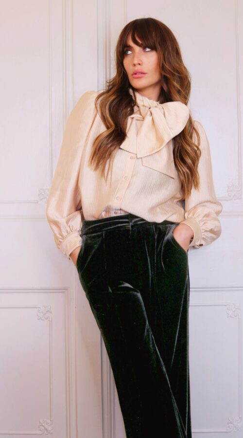 Traffic People Anything Goes Bonnie Blouse In Cream