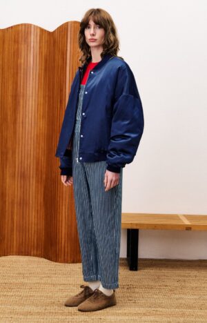 FRNCH Assam Navy Blue Bomber