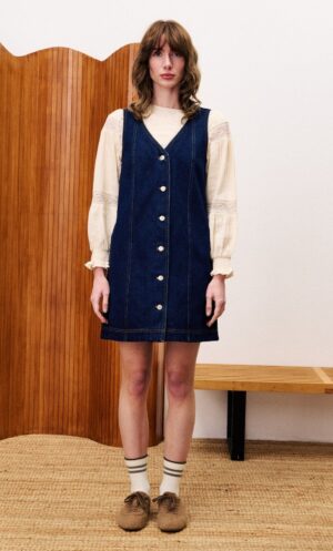 FRNCH NALA Midnight Blue Dress