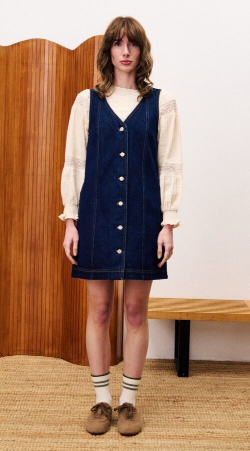 FRNCH NALA Midnight Blue Dress