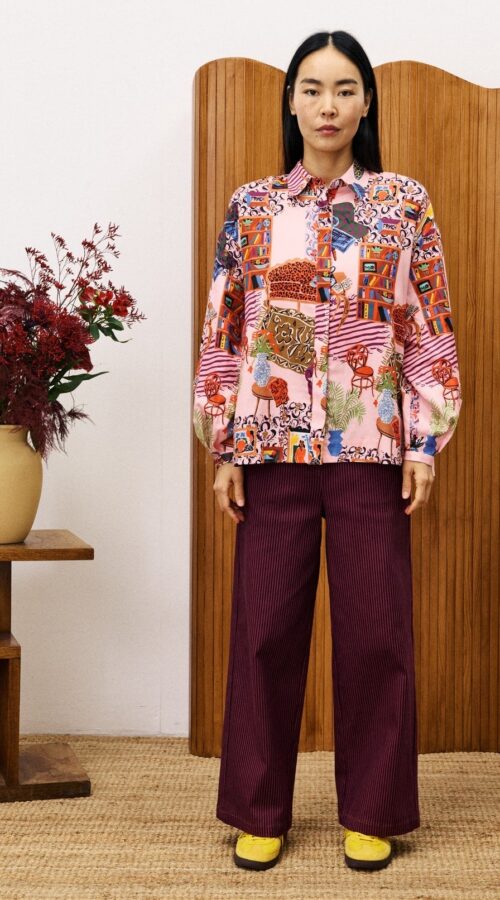 FRNCH Gerbera Salon Pink Shirt