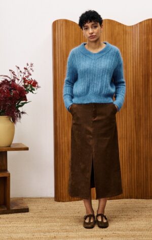 FRNCH Gladious Ice Brown Skirt