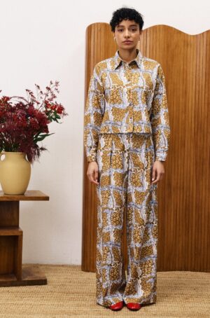 FRNCH Pampa Leo Ochre Shirt - Image 2