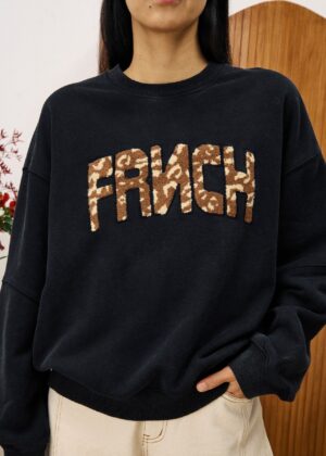 FRNCH Anthracite Lime Sweatshirt - Image 2