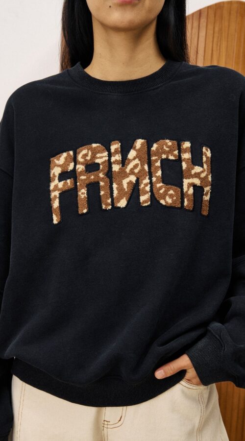 FRNCH Anthracite Lime Sweatshirt