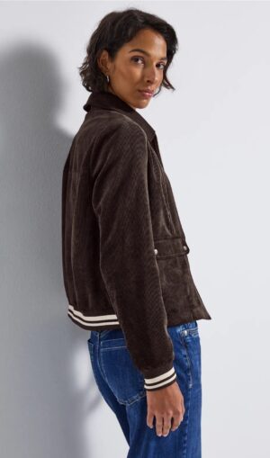 Street One Chocolate Corduroy Jacket - Image 2