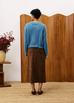 FRNCH Gladious Ice Brown Skirt - Image 3