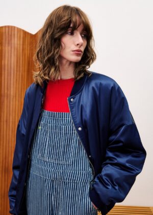 FRNCH Assam Navy Blue Bomber - Image 4