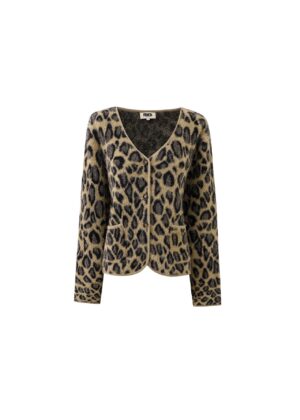 FRNCH Begonia Leopard Cardigan - Image 4