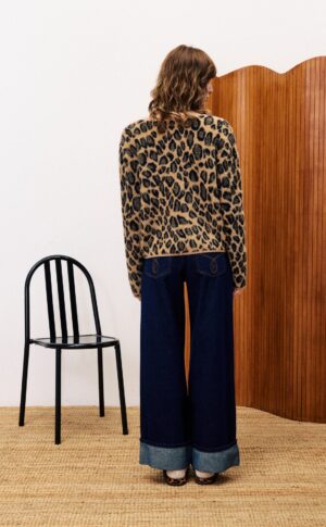 FRNCH Begonia Leopard Cardigan - Image 3