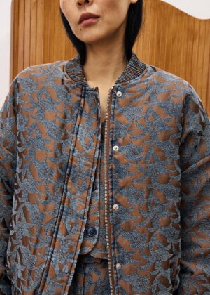 FRNCH Ice Brown Bowie Bomber - Image 2