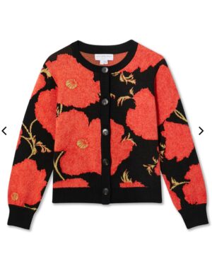 Never Fully Dressed Black Poppy Cardigan - Image 2