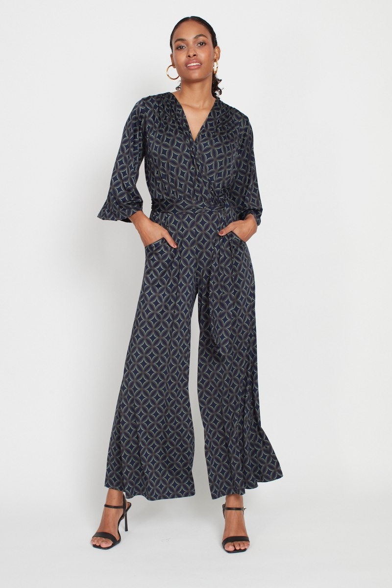 Onjenu Laurie Jumpsuit Geo Green