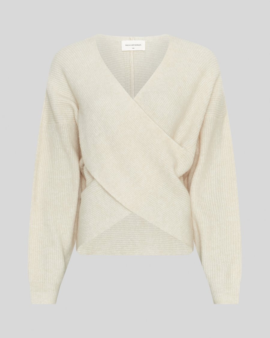 MSCH Zinelle Hope Wrap Pullover - Cream - Image 3