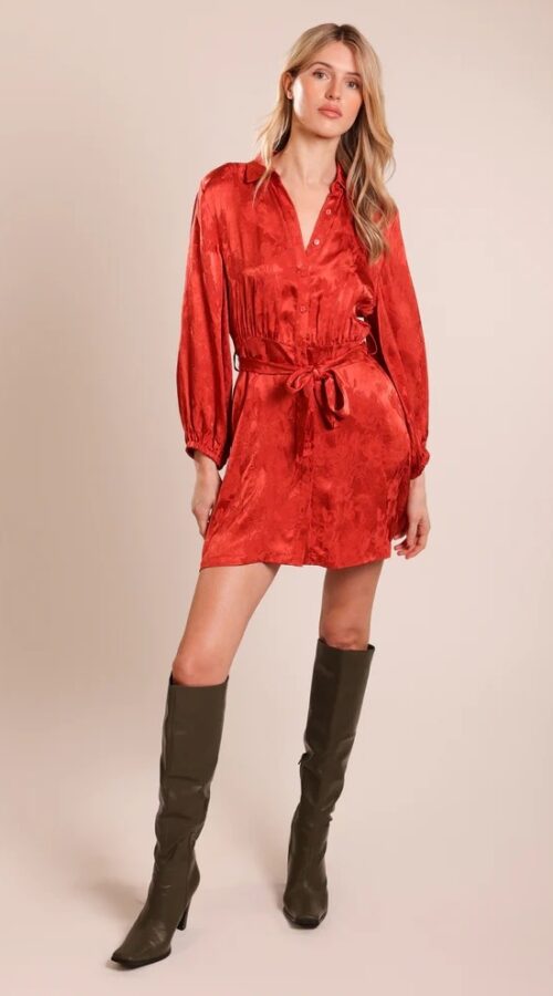 Traffic People Dally Dress - Rust