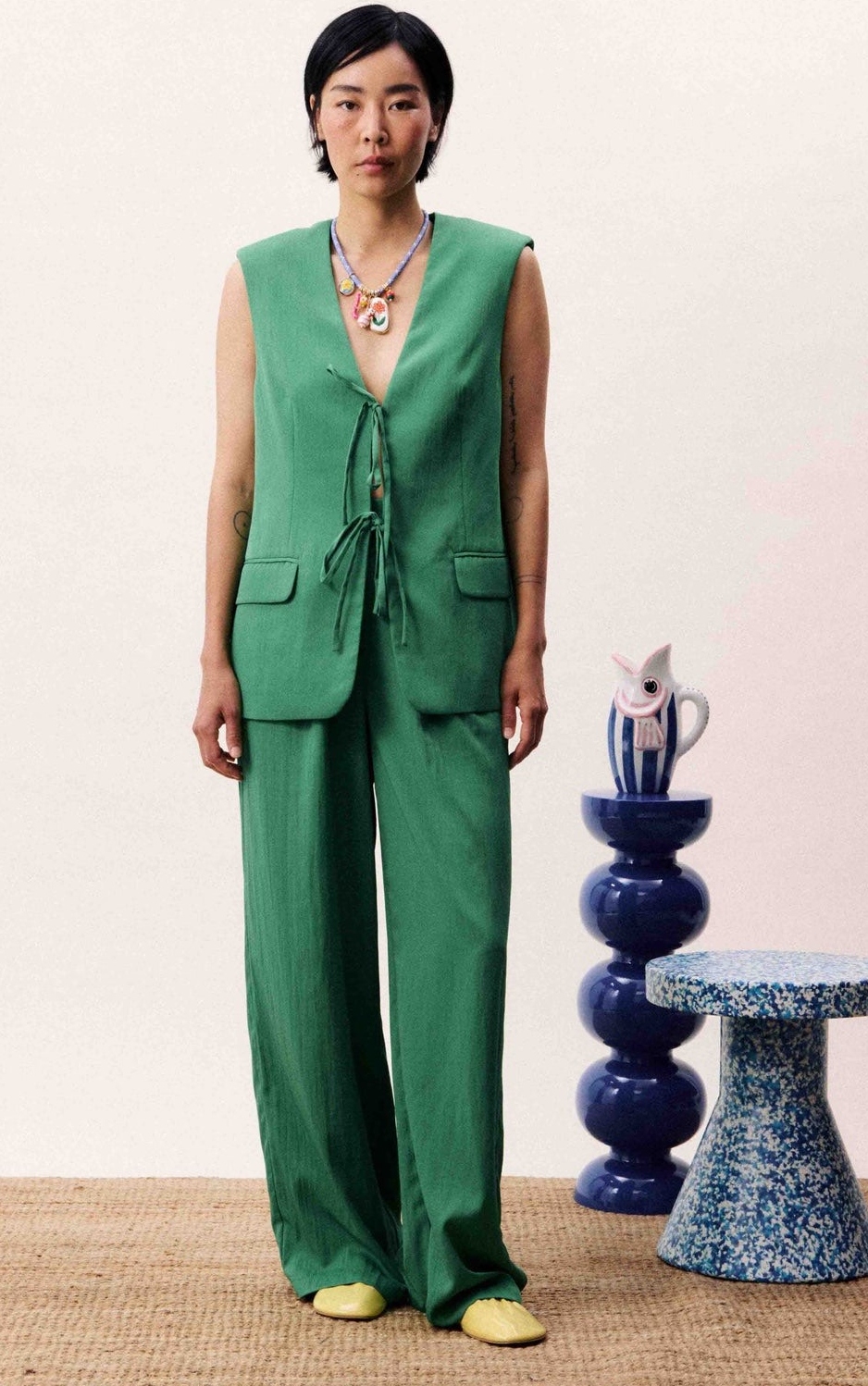 FRNCH Green Atins Blazer - Image 4