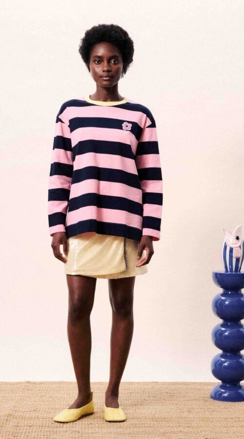 FRNCH Top Galiana Navy Blue