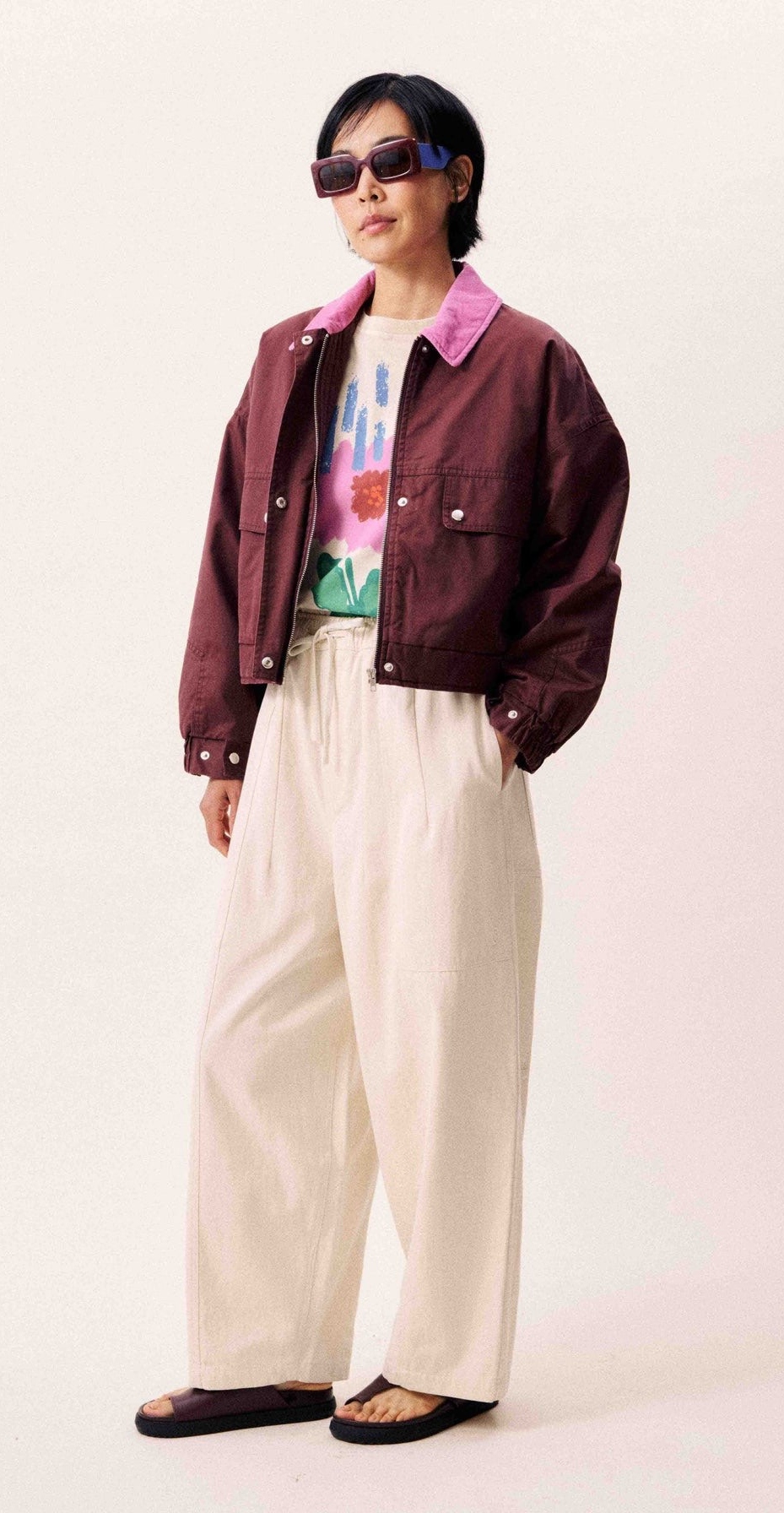 FRNCH Tigressa Jacket Bordeaux - Image 2