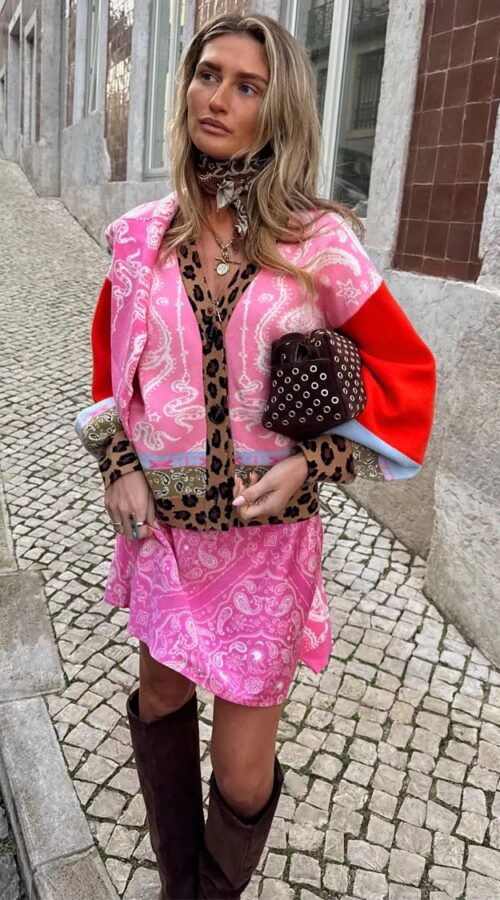 Never Fully Dressed Splice Bandana Cardigan