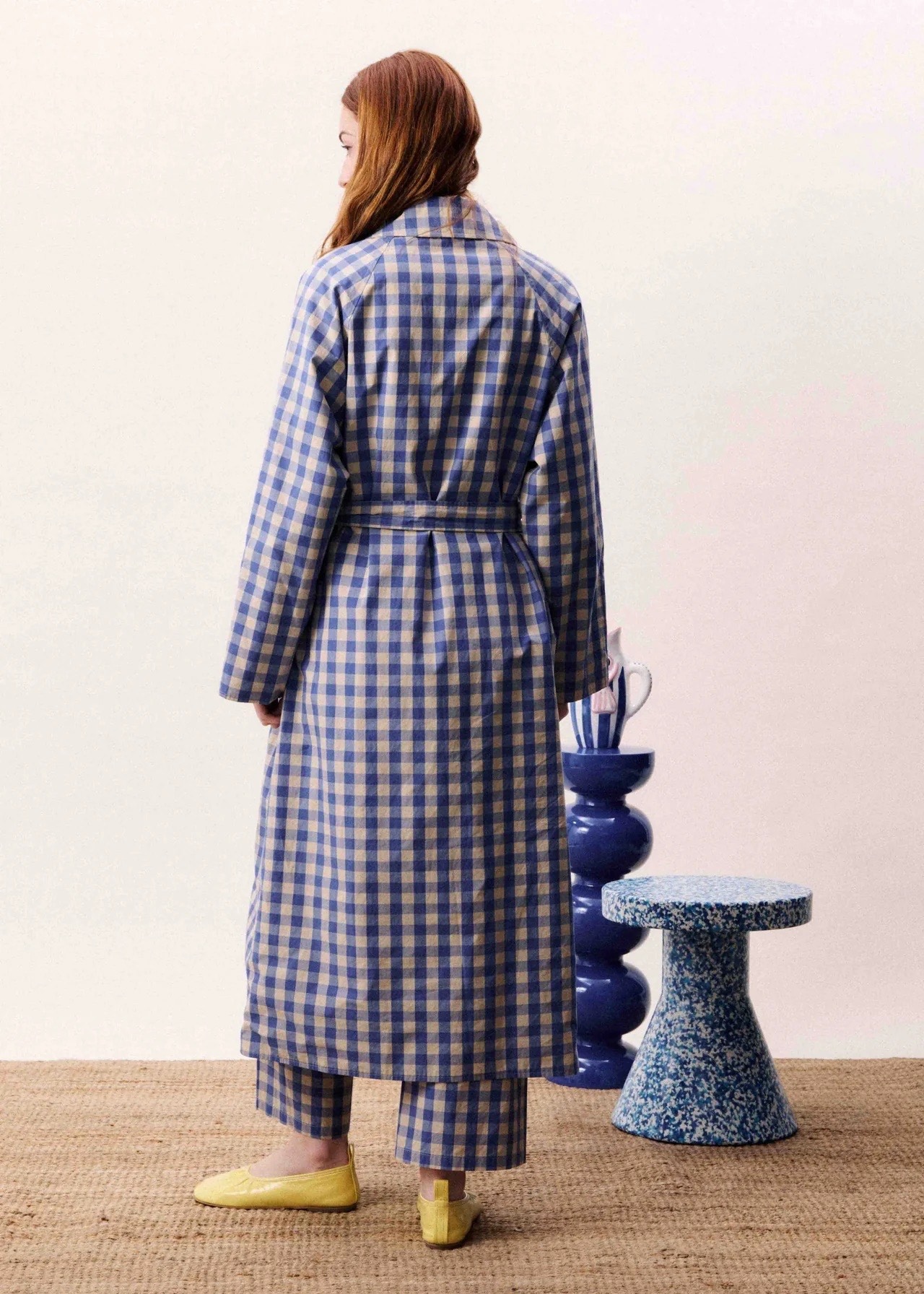 FRNCH Pocahontas Trench Azure Blue - Image 4