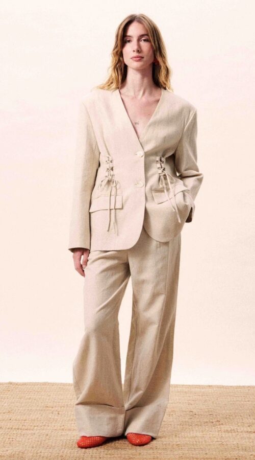 Frnch Juncus Cream Trouser