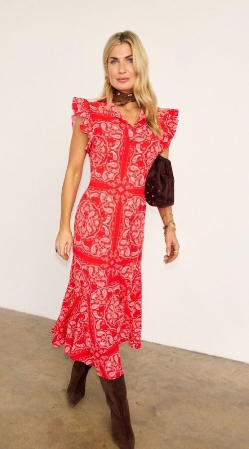 Never Fully Dressed Red Bandana Remi Dress