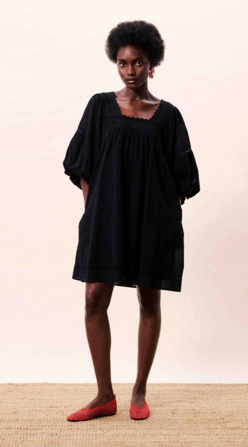 Frnch Lorelei Black Dress