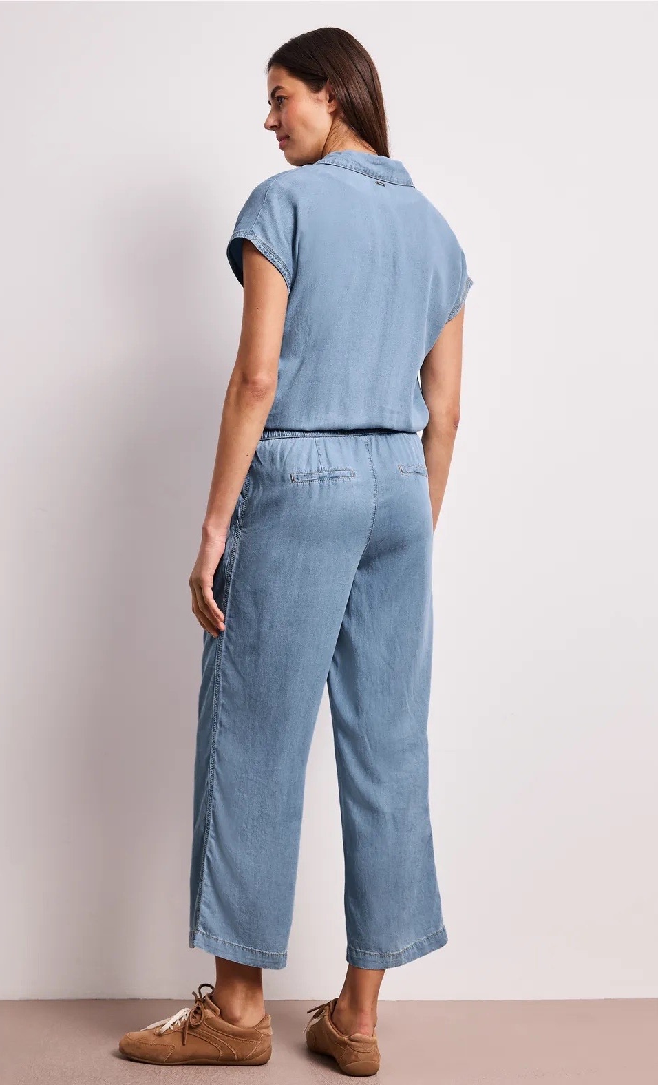 Street One Wide Leg Jumpsuit in Washed Look - Image 2
