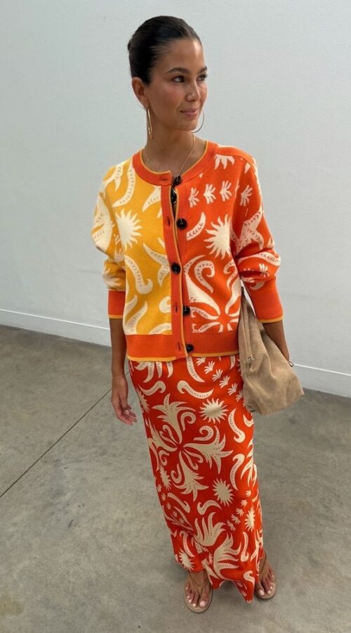 Never Fully Dressed Orange Cairo Cheryl Cardigan